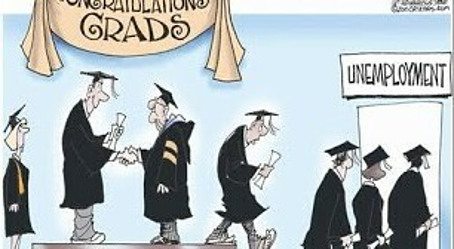 College Grads Unemployment Cartoon
