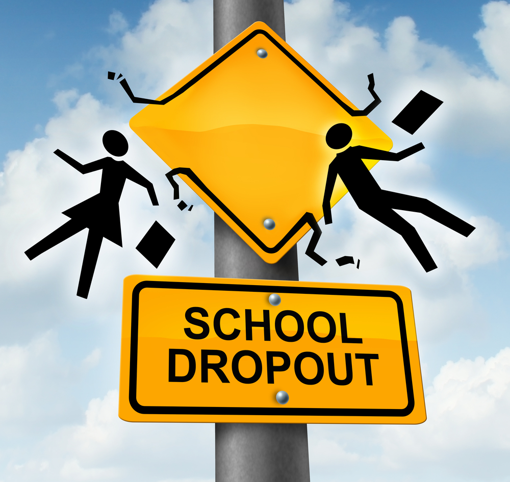 School dropout sign