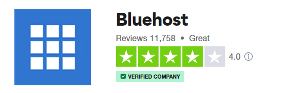 BlueHost Trust Pilot Rating